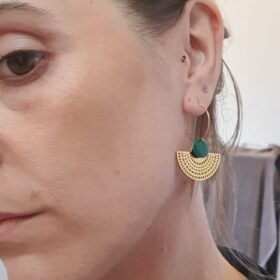 Alizé – créoles dorées en acier inoxydable