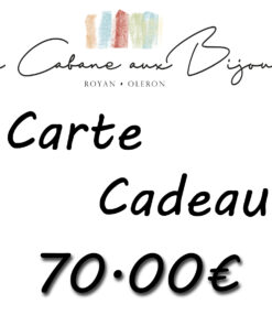 Carte cadeau 70.00€