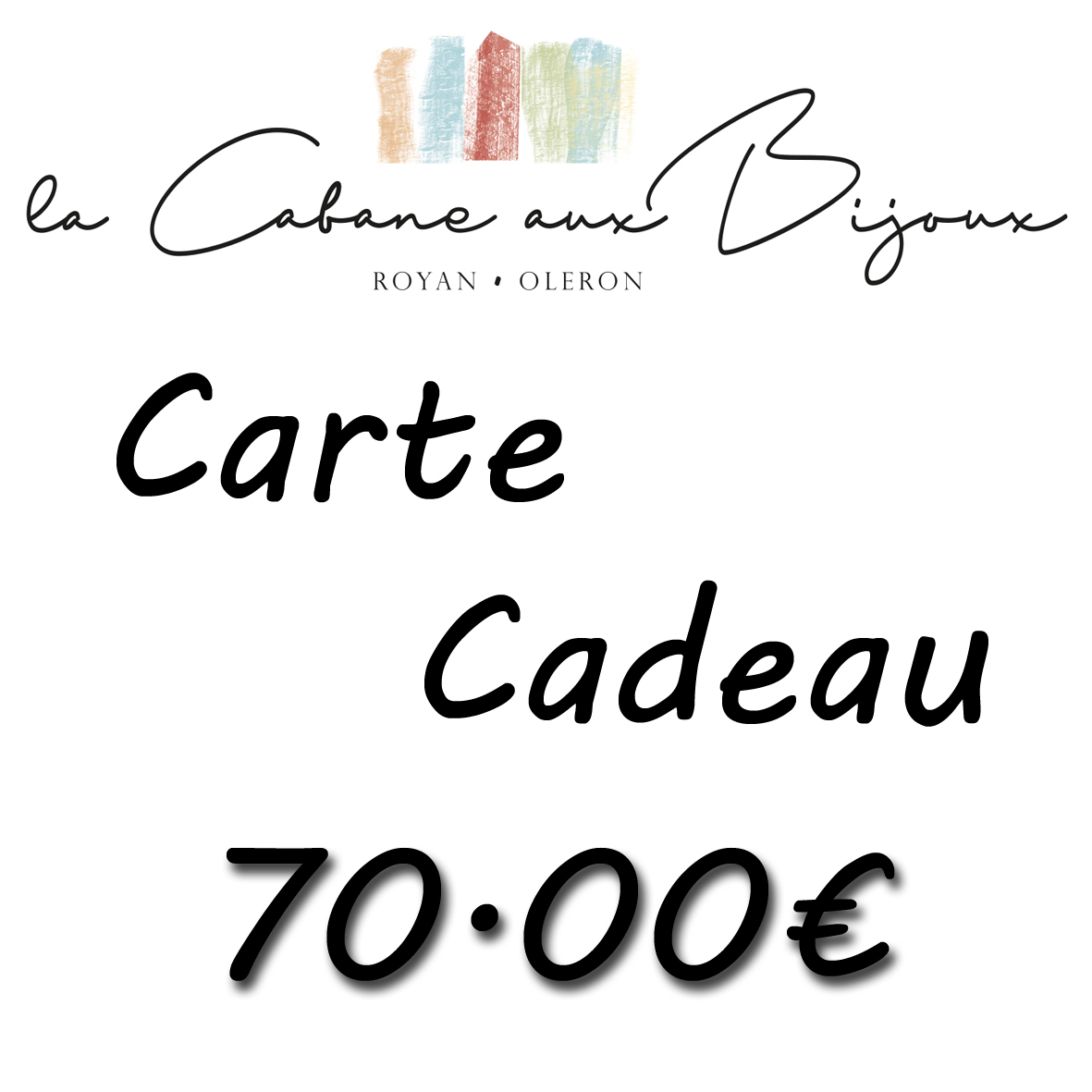 Carte cadeau 70.00€