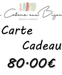 Carte cadeau 80.00€
