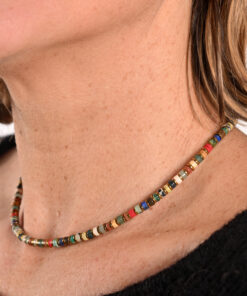 Collier Ruby doré ou argenté