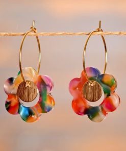 Une seule boucle Lolita – créoles dorées en acier inoxydable