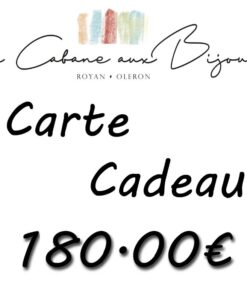 Carte cadeau 180.00€