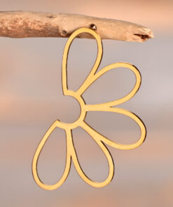 Alternative view of Solia – Boucles dorées demi-fleurs