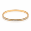 Sixtine – Bracelet jonc doré et pierres scintillantes