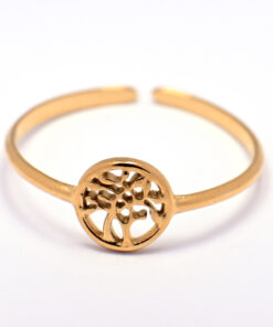 Tilia – Bague dorée arbre de vie