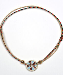 Tavira – Bracelet double lien médaillon réversible