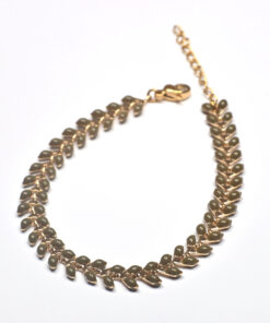 Alternative view of Savia – Bracelet chaîne épi kaki