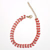 Rovena – Bracelet chaîne épi rouge