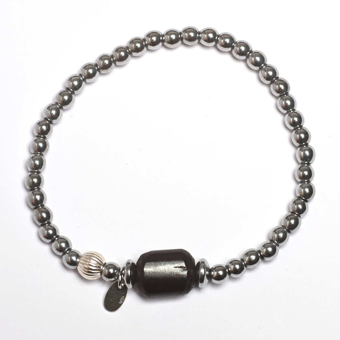 Sohan – Bracelet hématite et bois